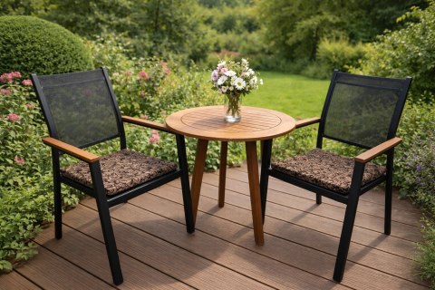 Poduszka ogrodowa na krzesło TIP 40x40 - ROBINA, wodoodporna, zdejmowany pokrowiec