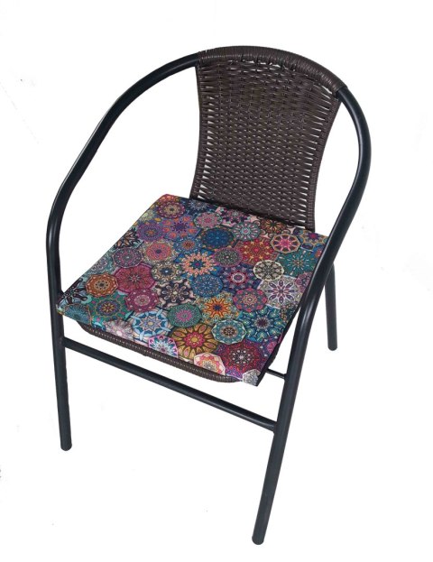 Poduszka ogrodowa na krzesło TIP 40x40 - VALENCIA, wodoodporna, zdejmowany pokrowiec