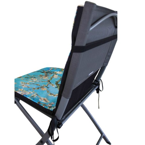 Poduszka wodoodporna na krzesło z oparciem TIP 80x40 cm Almond