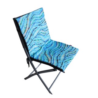 Poduszka wodoodporna na krzesło z oparciem TIP 80x40 cm Mosaic