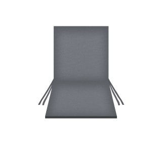 Poduszka wodoodporna na krzesło z oparciem TIP 80x40 cm SZARY