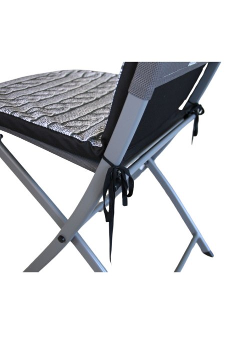 Poduszka wodoodporna na krzesło z oparciem TIP 80x40 cm Warkocz