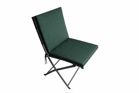 Poduszka wodoodporna na krzesło z oparciem TIP 80x40 cm ZIELEŃ BUTELKOWA