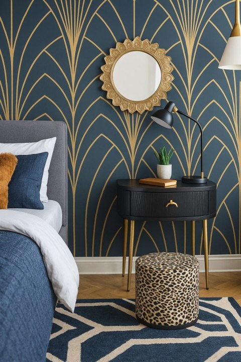 Pufa Codura Wodoodporna do Domu i Ogrodu - wzór Panterka Jasna, Elegancka, Wygodna, Stabilna, Zamek Błyskawiczny, 40 cm, Bertoni