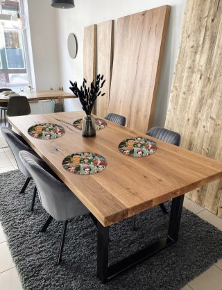 Zestaw 4 podkładek okrągłych na stół 4D 33 cm - MODERN FRIDA | Ekologiczny filc, nadruk HD, pranie 40 °C, Bertoni