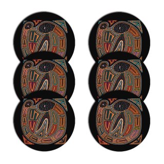 Zestaw podkładek na stół okrągłych 6D - KENIA