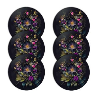 Zestaw podkładek na stół okrągłych 6D - MAURA