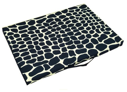 Legowisko materac dla psa XXL 110×80×5 cm - pianka, wodoodporny pokrowiec, nadruk „Krokodyl", Bertoni