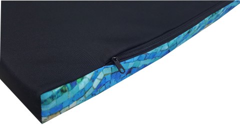 Legowisko materac dla psa XL 80×55×5 cm - pianka, wodoodporny pokrowiec, nadruk „Mosaic", Bertoni