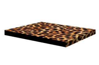 Legowisko materac dla psa XL 80×55×5 cm - pianka, wodoodporny pokrowiec, nadruk „Panterka", Bertoni