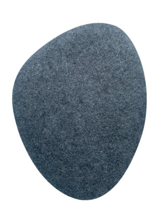 Podkładka filcowa na stół Oval 36×32 cm - szara, dekoracyjna, odporna na ciepło, Bertoni