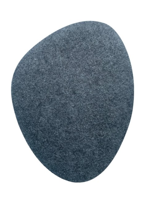 Podkładka filcowa na stół Oval 36×32 cm - szara, dekoracyjna, odporna na ciepło, Bertoni