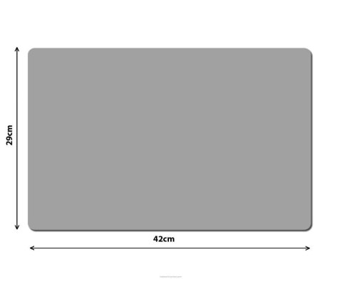 Podkładka filcowa na stół Prostokąt 42x29 cm - szara, dekoracyjna, odporna na ciepło, Bertoni