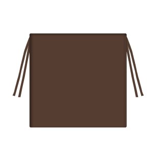 Poduszka ogrodowa na krzesło TIP 40x40 BRĄZOWY, wodoodporna, zdejmowany pokrowiec