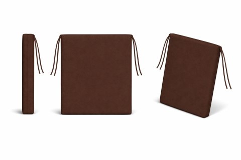 Poduszka ogrodowa na krzesło TIP 40x40 BRĄZOWY, wodoodporna, zdejmowany pokrowiec