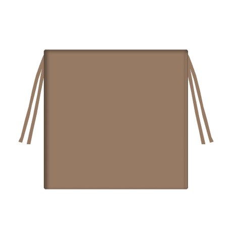 Poduszka ogrodowa na krzesło TIP 40x40 CAPPUCCINO, wodoodporna, zdejmowany pokrowiec
