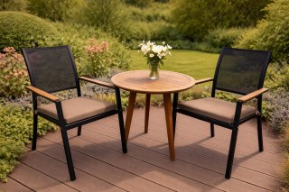 Poduszka ogrodowa na krzesło TIP 40x40 CAPPUCCINO, wodoodporna, zdejmowany pokrowiec