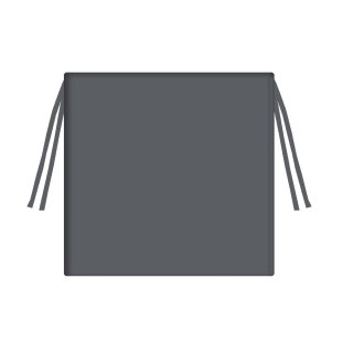 Poduszka ogrodowa na krzesło TIP 40x40 SZARY, wodoodporna, zdejmowany pokrowiec