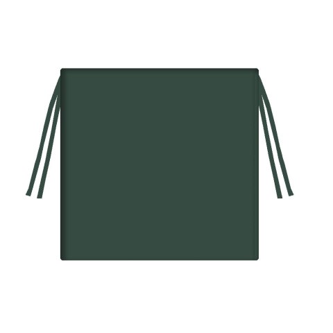 Poduszka ogrodowa na krzesło TIP 40x40 ZIELEŃ BUTELKOWA, wodoodporna, zdejmowany pokrowiec