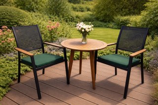 Poduszka ogrodowa na krzesło TIP 40x40 ZIELEŃ BUTELKOWA, wodoodporna, zdejmowany pokrowiec