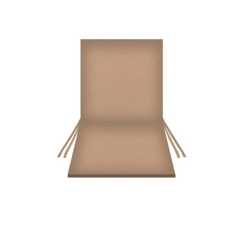 Poduszka wodoodporna na krzesło z oparciem TIP 80x40 cm CAPPUCCINO