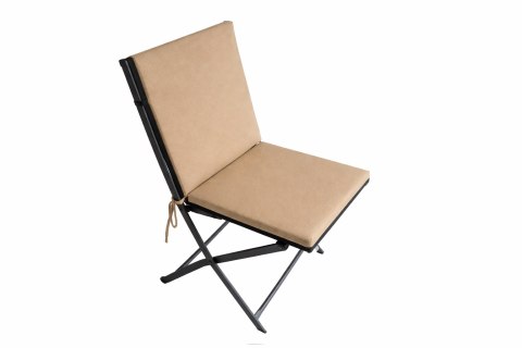 Poduszka wodoodporna na krzesło z oparciem TIP 80x40 cm CAPPUCCINO