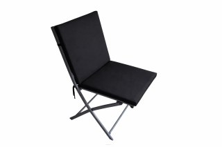 Poduszka wodoodporna na krzesło z oparciem TIP 80x40 cm CZARNY